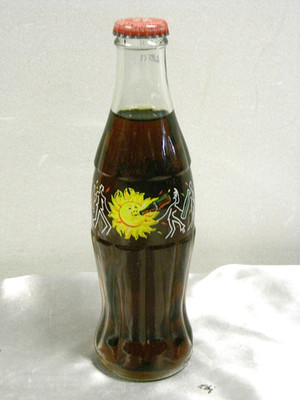   COCA COLA FLASCHE 25 cl SONNE 2000 GETRÄNK VOLLE SAMMLUNG SAMMLER