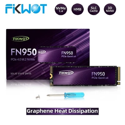 Fikwot M.2 NVMe SSD 1TB 2TB PCIe 4.0 Gen4 Internal SSD Hard Drive For PS5 Laptop