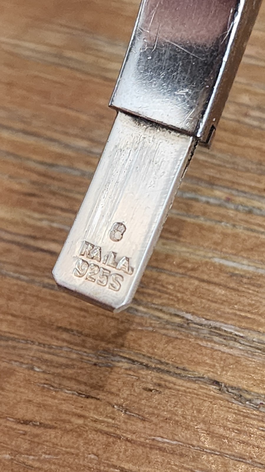 Sterling Silver Square Hinged Bangle Bracelet - image 11