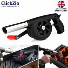 Hand Blower BBQ Fire Bellows Portable Manual Air Fan Camping Tool outdoor UK