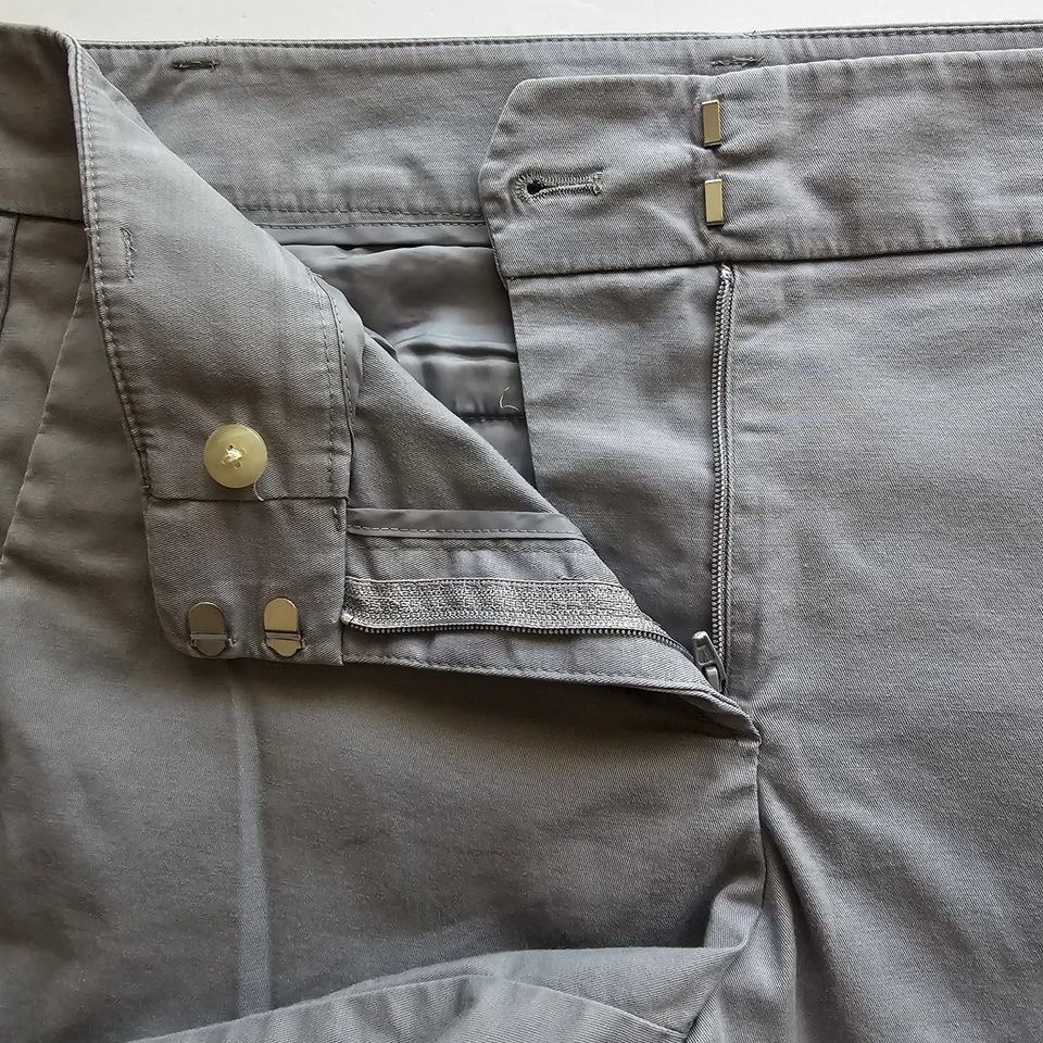 Ann Taylor Boardwalk 短裤 8 码灰色中腰 — 第 3/4 张图片