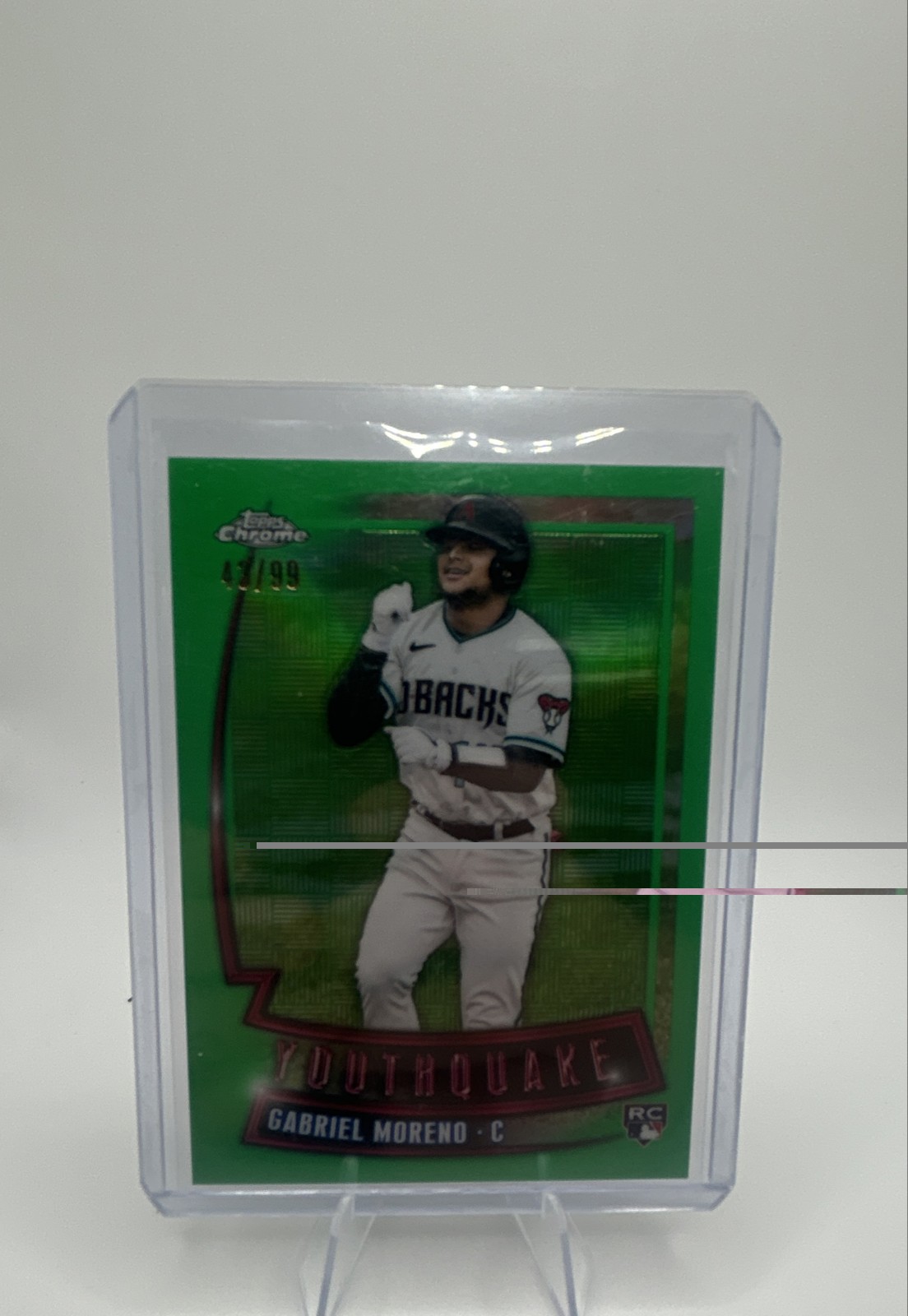 2023 Topps Chrome - Youthquake Gabriel Moreno #YQ-27 Green Refractor /99 (RC)