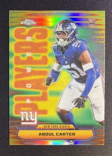 2025 Topps Chrome - Power Players Abdul Carter #PP-40 Refractor (RC)