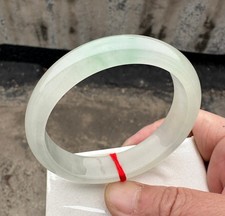 Certified Natural Grade AAA Ice Green Burmese Jade jadeite bracelet bangle 58MM