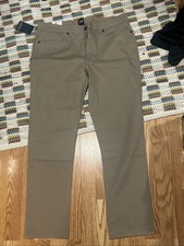 Gap Men's Slim Fit Stretch Woven Fabric Easy Care 5-Pocket Pant 36 X 30 Brown