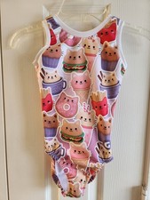 GymGear Snacky Cats Gymnastics Leotard CXS Child Extra Small