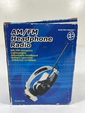 Vintage Electro Brand Sports Model 225 AM/FM Headphone Radio