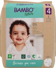 Bambo Nature Eco-Nappy Size 4 - 24 Nappies 0.48 per nappy