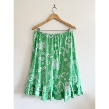 Fresh Produce Mint Ruffle Skirt