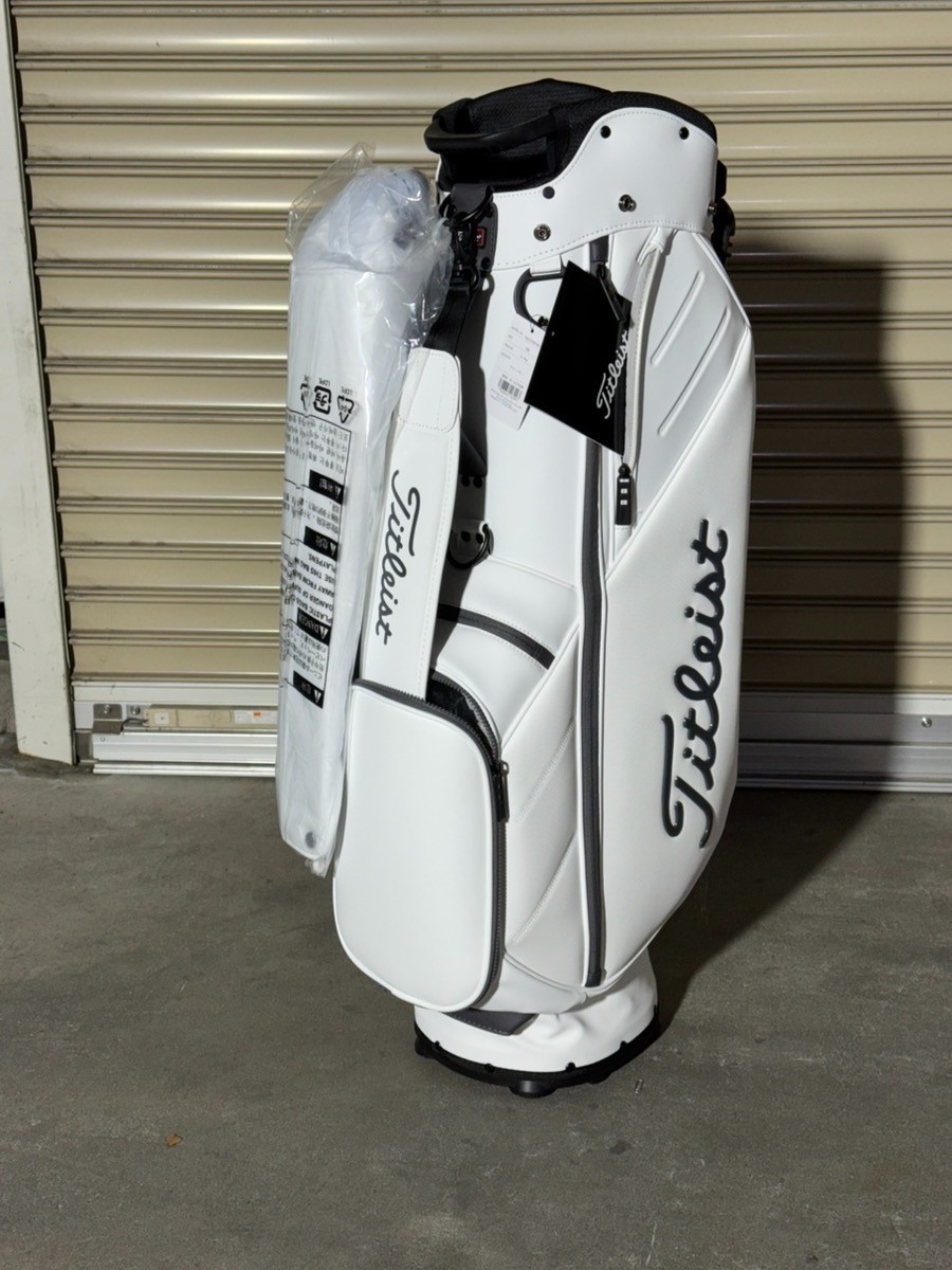 TITLEIST Golf Men's Stand Caddy Bag 9 x 47 Inch 3.4kg White Black