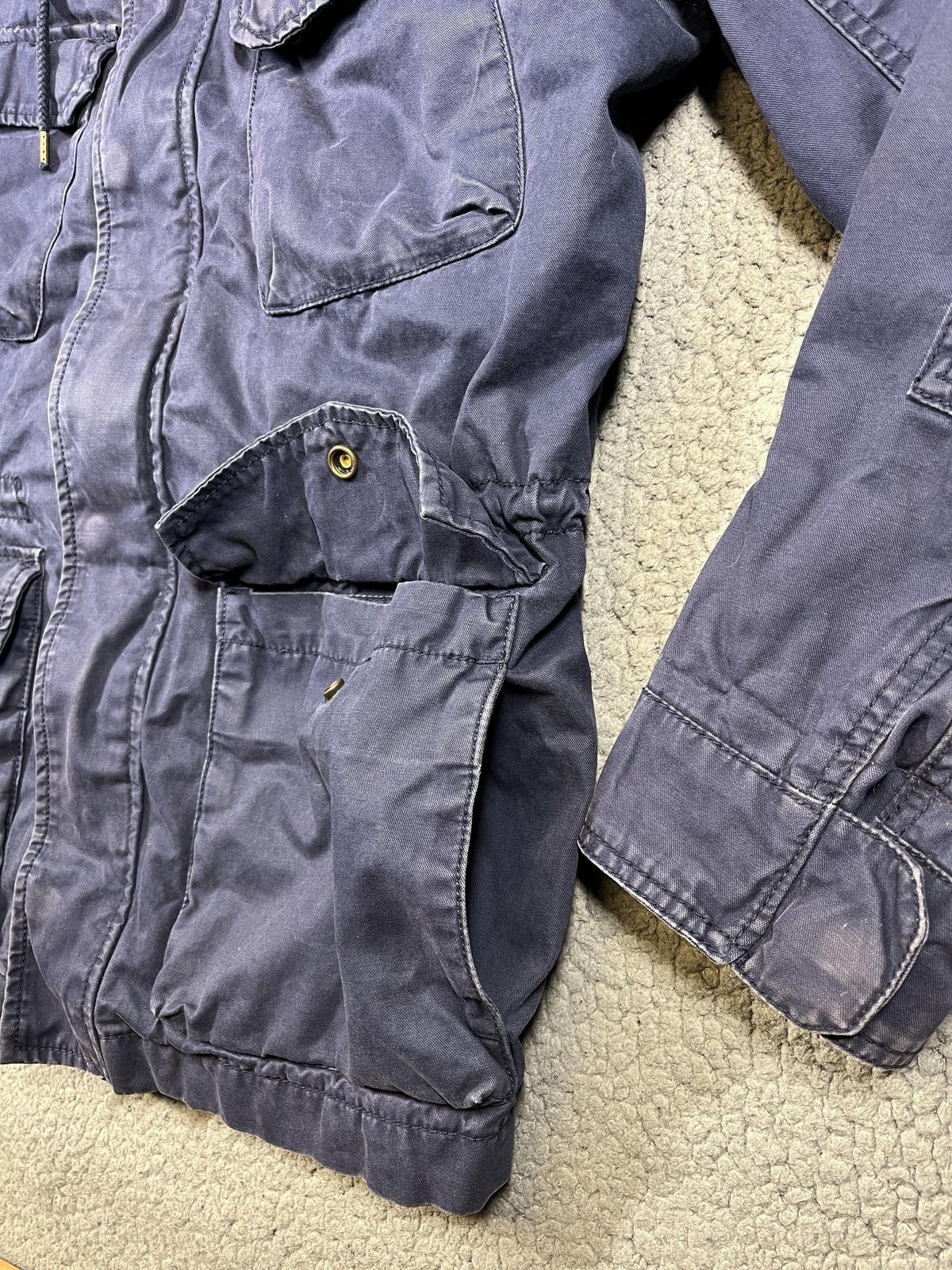 Gap Pendleton Jacket Mens Medium Blue Hooded Fati… - image 4