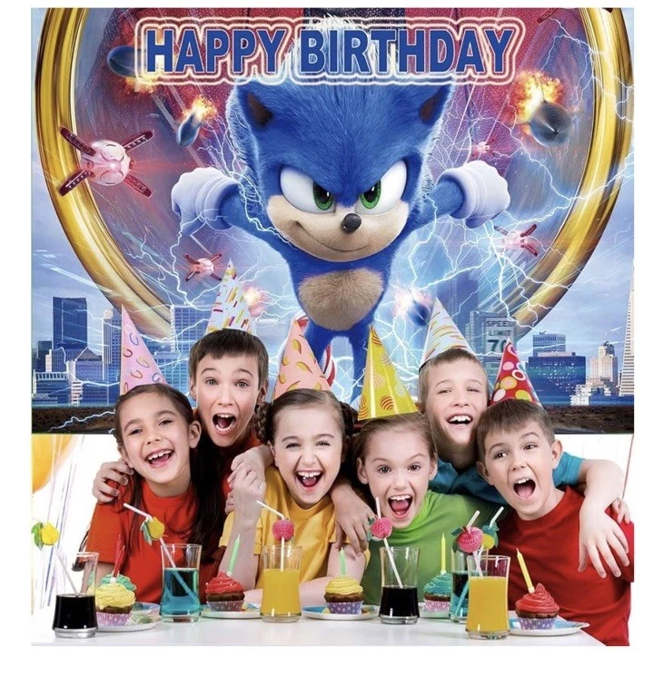 Sonic Hedgehog Birthday Party Banner (5x7) (DLT5) - Image 4 of 4