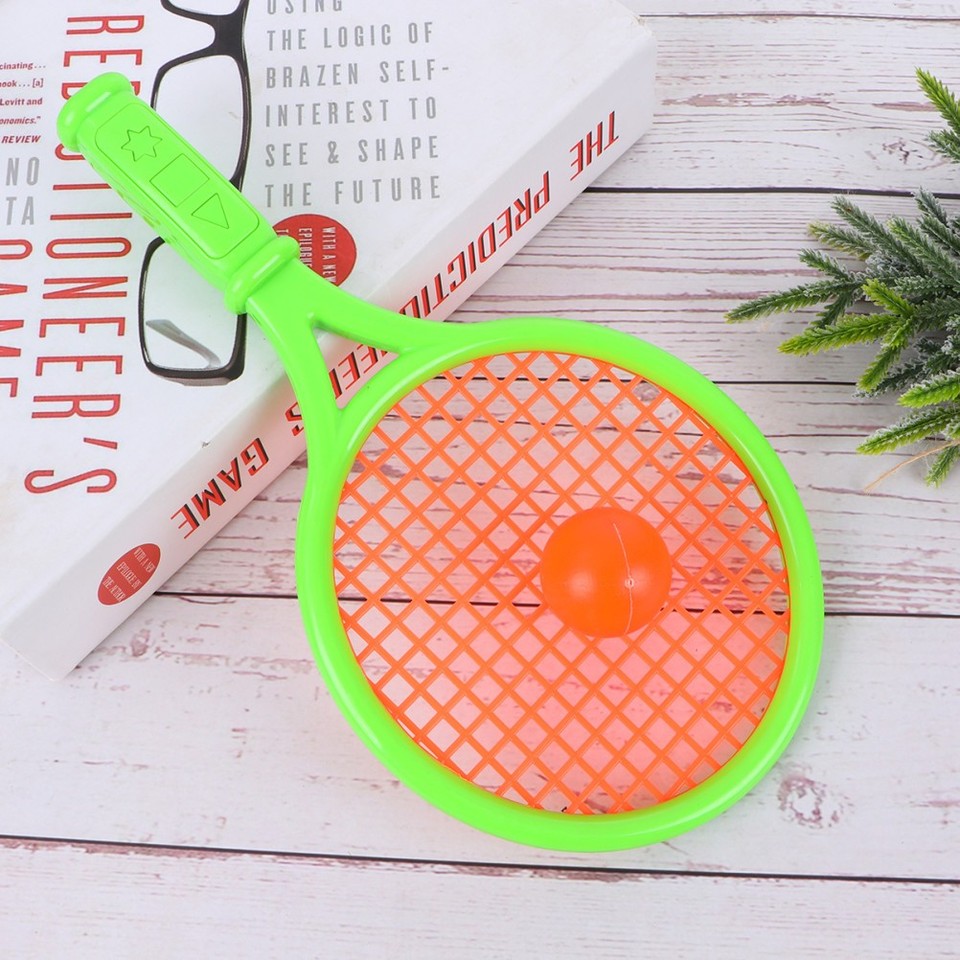 Reusable Plastic Badminton Racket for Kids Lightweight Durable Green ...