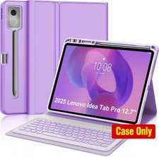 Case for Lenovo Idea Tab Pro 12.7'' 2025, Backlit Keyboard with Pen Holder
