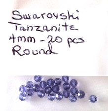 Swarovski Tanzanite Crystals  Gorgeous Color Lot of 20 Pieces  NEW LIMITED 