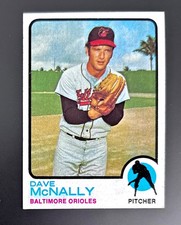 Dave McNally 1973 Topps #600 rare High Number, EX+ well-centered, Orioles