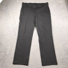 Quince Ultra Stretch Ponte Straight Leg Pants Womens XL Charcoal Pull On NEW NWT