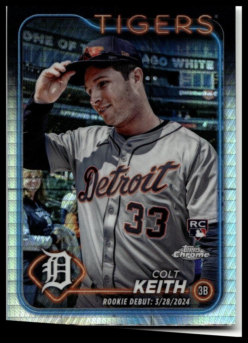 2024 Topps Update #US192 Colt Keith Silver Crackle Foilboard