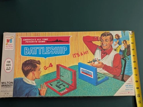 1967 Battleship Board Game #4730  First Edition Milton Bradley Vintage Complete