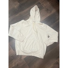 Goodfellow  Co Cream Fleece Lined Hoodie Sweatshirt Men's XL