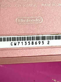 Nintendo 3DS Rose Pink Handheld System Hello Kitty Case 6 Games No Charger