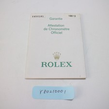 ROLEX 16613 Submariner carta originale r80210001
