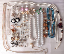 37 Lot Pierced Clip - on Earings Necklaces Bracelet