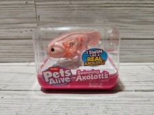 Zuru Pets Alive Swimming Axolotls Pink Real Swimming Action