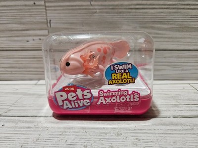 Zuru Pets Alive Swimming Axolotls Pink Real Swimming Action