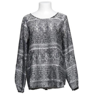 Gina Tricot, Bluse, Größe: 36, model: betty blouse, Schwarz/Weiß, Polyester #GWn