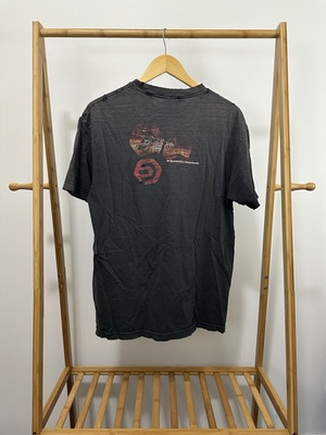 #ad VTG OP Ocean Pacific Gradient Sun Faded Thrashed Surf Boardriding T Shirt L $149.95