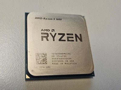 AMD RYZEN 5 1600 R5-1600 6-Core 3.2-3.6 GHz Socket AM4 65W Desktop CPU Processor