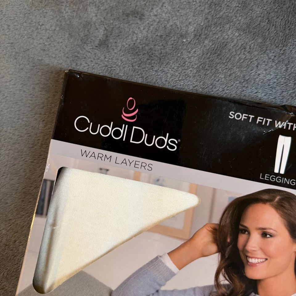 Cuddl Duds Cálidas Capas Leggings Para Mujer Mediano Marfil Calce Suave Elastizado Nuevo Foto 2 de 4