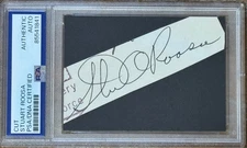STUART ROOSA APOLLO 14 NASA ASTRONAUT SIGNED Autographed Cut PSA/DNA Slab