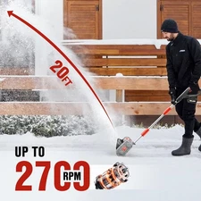Electric Snow Shovel Cordless 20V 11'' Lightweight Electric Snow Blower Shovel