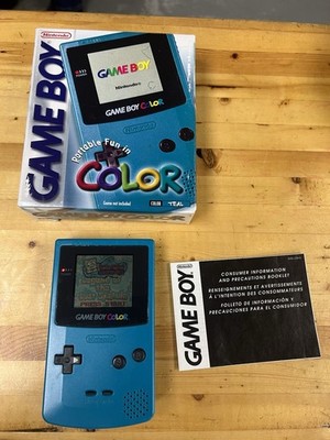 GAME BOY COLOR CBG-001 中古稼働品 Nintendo Game Boy Color - Teal - CBG-001 - With Box & Manual
