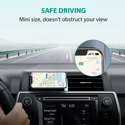 Premium Quality, Magnetic In Car Phone Holder 360° Rotatable Air Vent Mount Clip - Picture 8 of 16