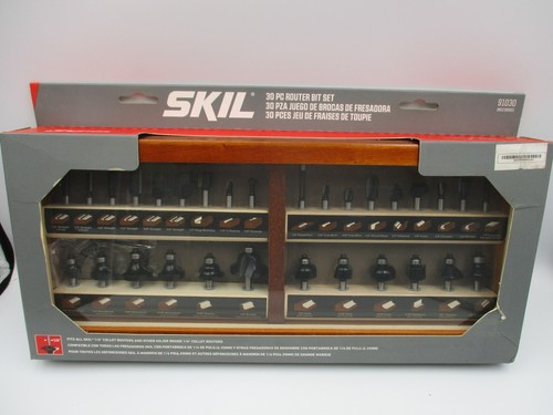 SKIL 30-Piece 1/4" Collet  Router Bit Set 91030 NEW - Picture 5 of 6