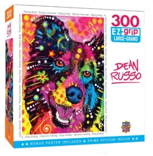 Jigsaw Puzzle 300 Pieces Happy Boy EZGrip Large by Master Pieces + Bonus Poster