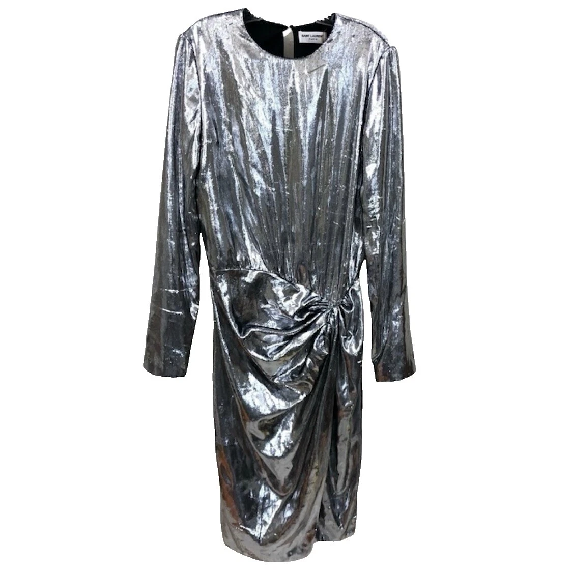 Vestidos de envoltura Saint Laurent Sólido