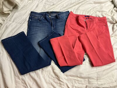 Capri Pants Nine West Bandolino Stretch Denim Womens Size