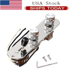 Chrome Loaded Prewired Control Plate Assembly CTS Pot for Tele TL Guitar Replace