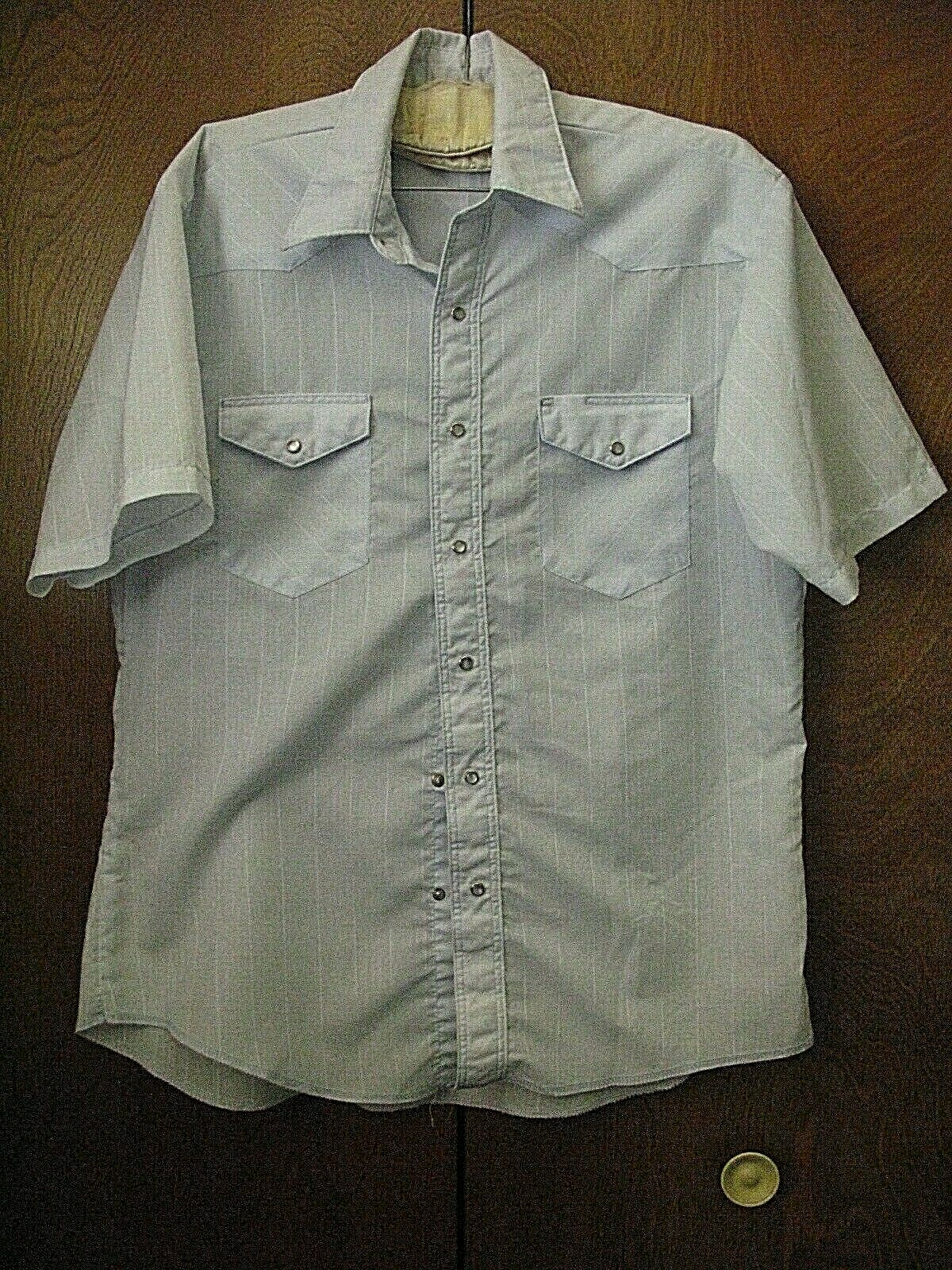 Wrangler Authentic Western Flannel Check Shirt, Men's Size XL cotton blue type Vintage Second Hand