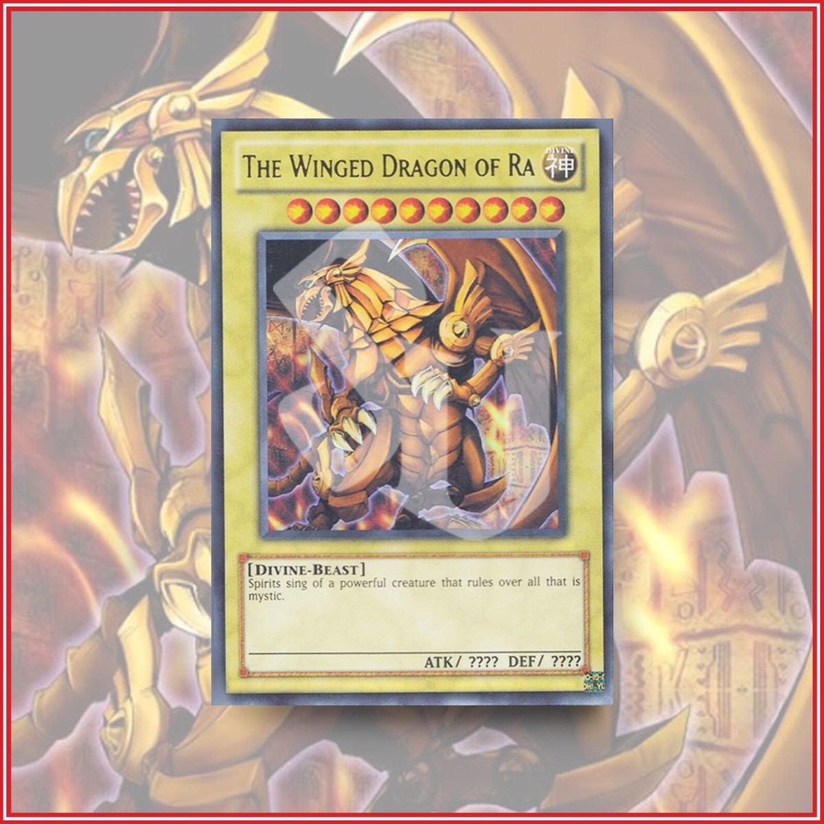 YuGiOh THE WINGED DRAGON of RA Yellow Back ULTRA RARE 25th