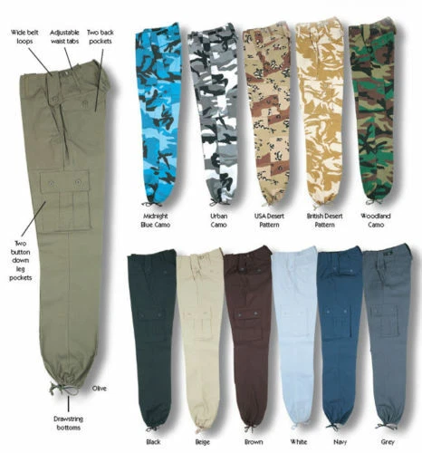 M65 US Army Military Style Combat Trouser Camo Cargo BDU SAS Ranger Work Pants
Opens in a new window