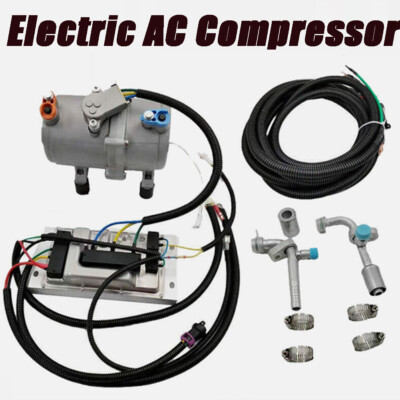 12 Volt A/C Kit Electric Compressor Set for Auto Air Conditioning Car ...