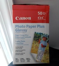Canon Photo Paper Plus Glossy 50 Sheets 4X6 NEW SEALED