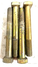 UNRANDED SQUARE HEAD BOLTS 3/4"-11 X 1-1/2" THREAD  (LOT OF 4)