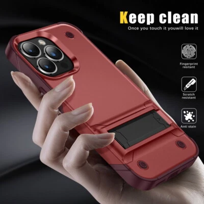 PREMIUM Outdoor Panzer Handy Hülle für iPhone 16 15 14 13 Pro Max 12 Stand Cover - Bild 1 von 4