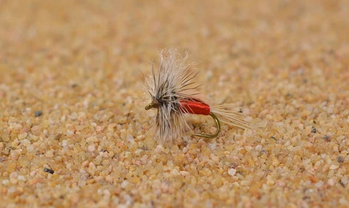 12 Flies Red Foam Humpy Dry Fishing Fly - Mustad Signature Hooks